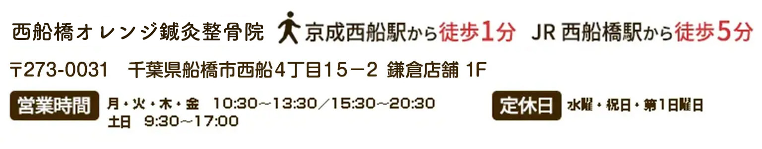 西船橋オレンジ整骨院