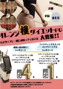 オレンジ極ダイエットPG（プログラム）モニター大募集！